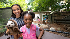 Mom and daughter at ZooAmerica